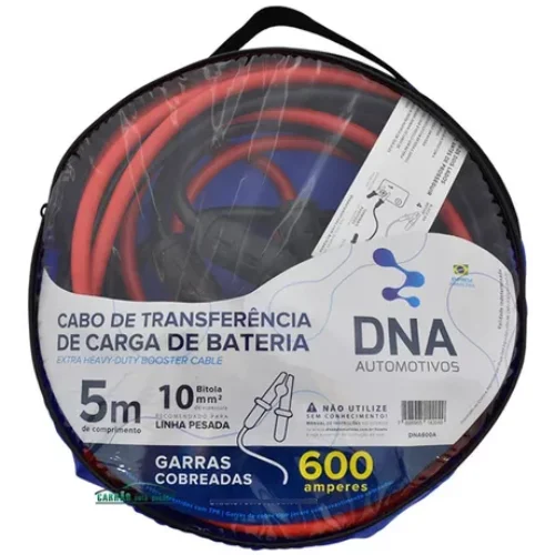 CABO TRANSFERENCIA CARGA BATERIA 600A CHUPETA – 5 MT DNA